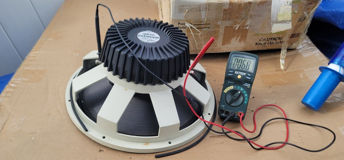 Vintage Gauss 4580 woofer Speakers 15