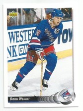 DOUG WEIGHT 1992-93 UPPER DECK CARD MINT CONDITION