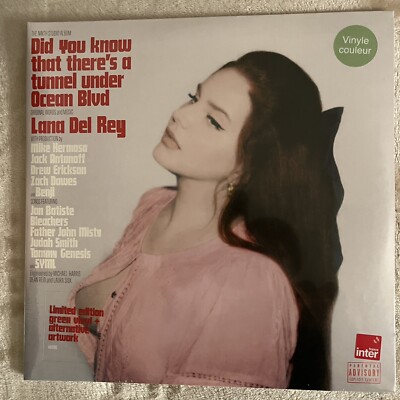 LANA DEL REY ''DID YOU KNOW THERE'S A TUNNEL UNDER OCEAN BLVD'' GREEN VINYL LP NEU