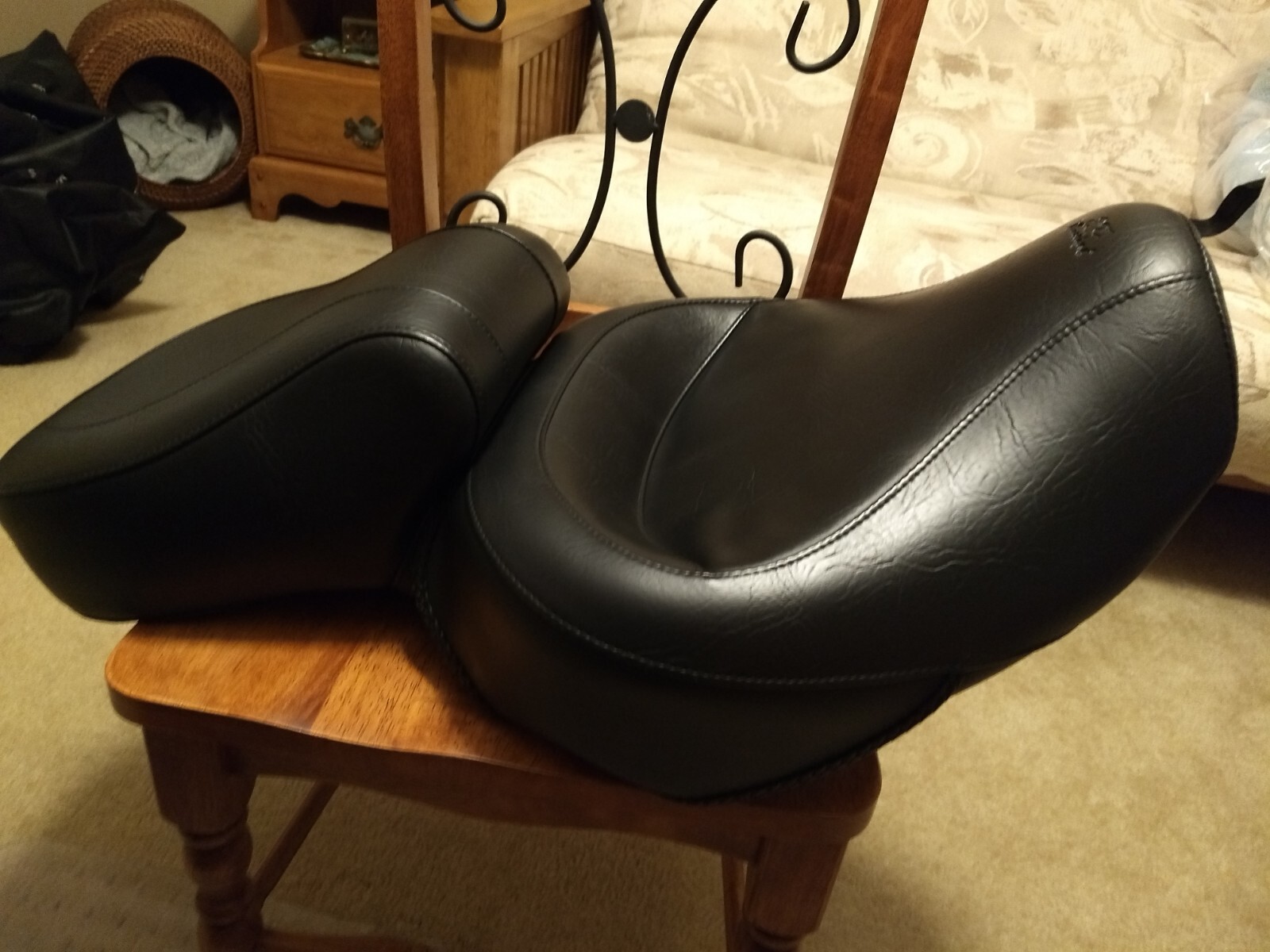 Mustang Black Vintage 2 Up Wide Touring OnePiece Seat Honda Shadow 1100 eBay