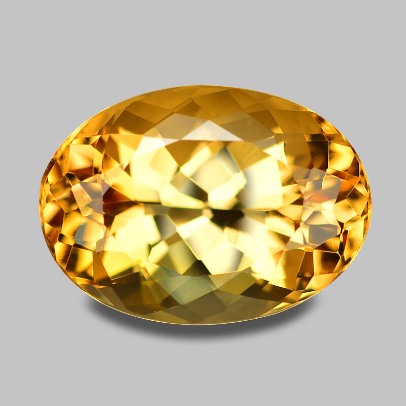 SPLENDID OVAL CUT NATURAL BRAZILIAN GOLDEN YELLOW IMPERIAL