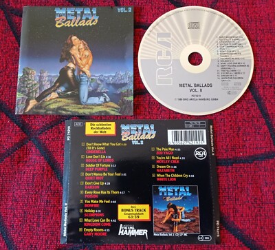 METAL BALLADS CD CINDERELLA DEEP PURPLE QUIET RIOT SCORPIONS MOTLEY CRUE BONFIRE