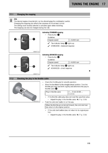 Manual del propietario KTM 2025 125 XC EE. UU. - Imagen 17 de 24