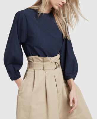 G. Label by GOOP KALINSKY BUBBLE-SLEEVE BLOUSE Size 2