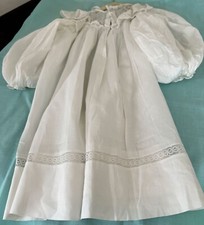 Edwardian Christening Gown Antique Handmade with Embroidery Lace ZZ181