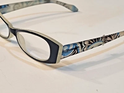 Sight Station (Foster Grant) - Evie Women's - Yellow/Blue Reading Glasses + Case