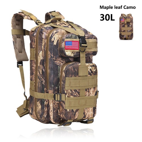 30L Military Tactical Backpack Rucksack Travel Bag for Camping Hiking Outdoor - Picture 45 of 45