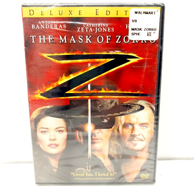 The Mask Of Zorro (DVD) Deluxe Edition TriStar 1998 (New Sealed