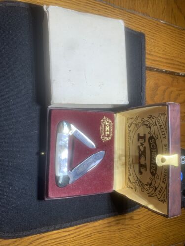 RARE!!! Schrade Mother Of Pearl Steamboat Canoe 3 blades IXL Wostenholm England