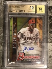2017 Jo Adell Bowman Chrome GOLD REFRACTOR AUTO RC /50 BGS 10/10 PRISTINE!!
