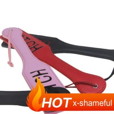 PU Double Letters Spank Paddle - Perfect Fetish  Toy for Submissive Slaver