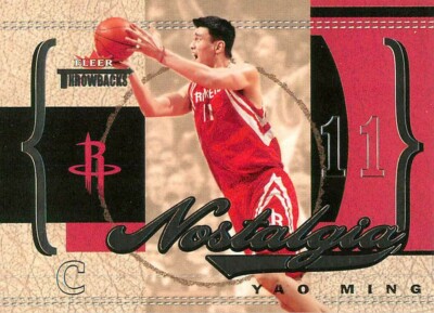 YAO MING 2004-05 Fleer Throwbacks NOSTALGIA /2002 Rockets #13