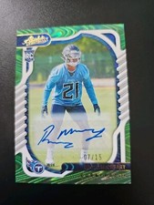 Roger McCreary 2022 Panini Absolute GREEN WAVES #192 Autograph RC Titans /15