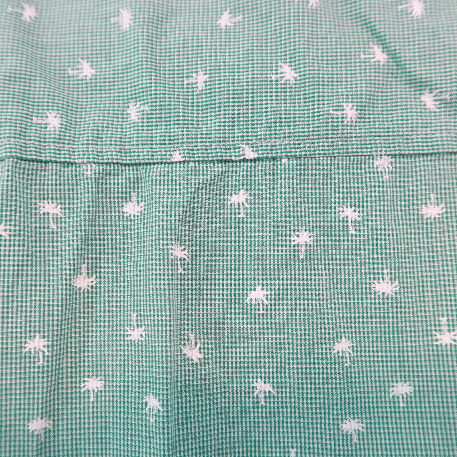 MICHAEL BRANDON Microgingham Palm Tree Print Shor… - image 7