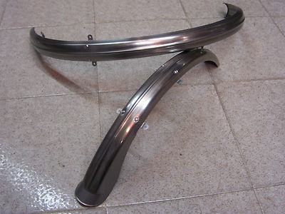 Parafanghi Per Graziella Pieghevole - Coppia In Acciaio Inox Per Bici 20 Pollici - Antiruggine E Durevoli - Foto 7