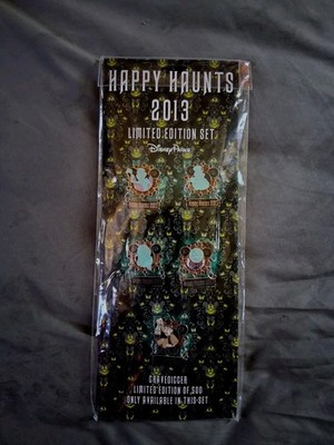 Disney Haunted Mansion Happy Haunts 2013 Limited Edition Pin Set