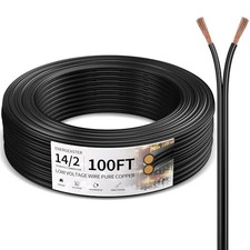 Wire 14/2 Low Voltage Landscape Wire ETL Listed 14 Gauge 2 100FT 14AWG