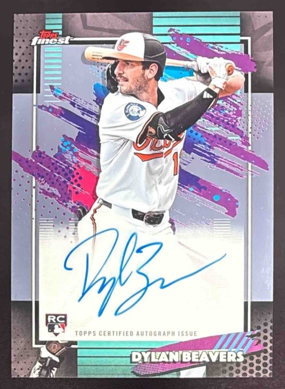 2026 Topps Finest Dylan Beavers Auto Autograph RC Rookie #FA-DBS Orioles