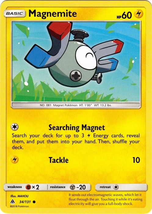 Magnemite - 34/131 - Common - Lightly Played