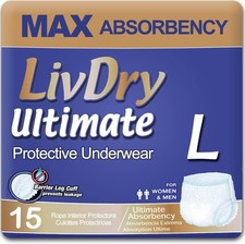 Large Ultimate Adult Incontinence Underwear Max Absorbent Diapers with Leak