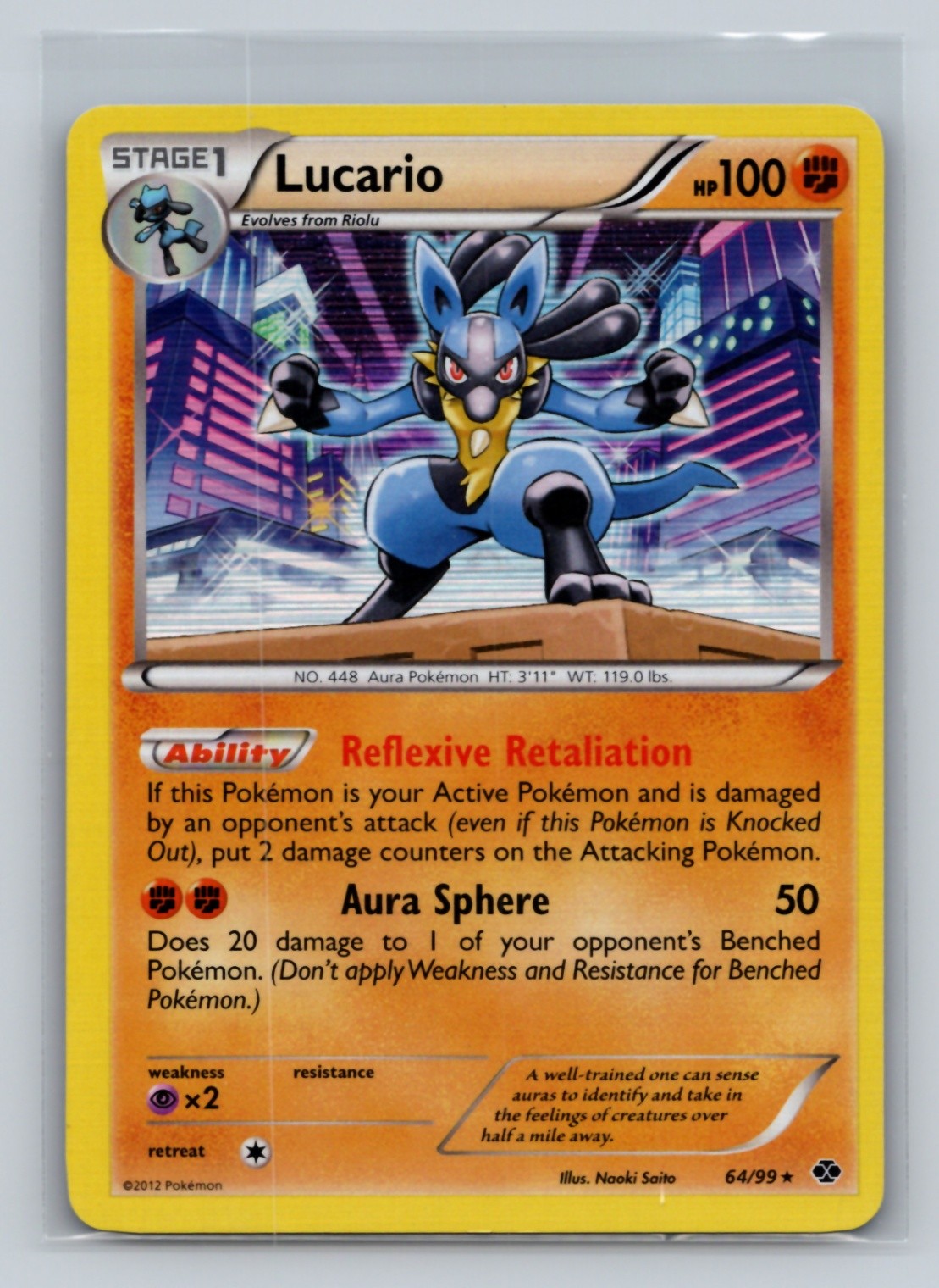 Lucario Holo Rare Next Destinies 64/99 NM