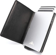Stealth Wallet RFID Card Holders - Smart Minimalist NFC Blocking Pop Up Wallets 