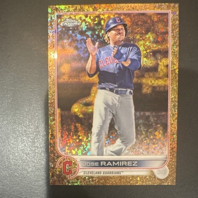 2022 Topps Gilded Jose Ramirez Gold Etch Refractor #133 /50 Guardians
