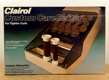 NEW Clairol Custom CareSetter FT-20 Hot Rollers - NOS Flocked Curlers EZ on Hair