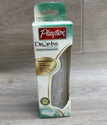 Playtex Drop-Ins System Pediatrician Original Baby Bottle System 8 10oz NEW