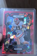 2024 Panini Prizm Draft Picks - Brock Bowers #107 Red Ice Prizm (RC)