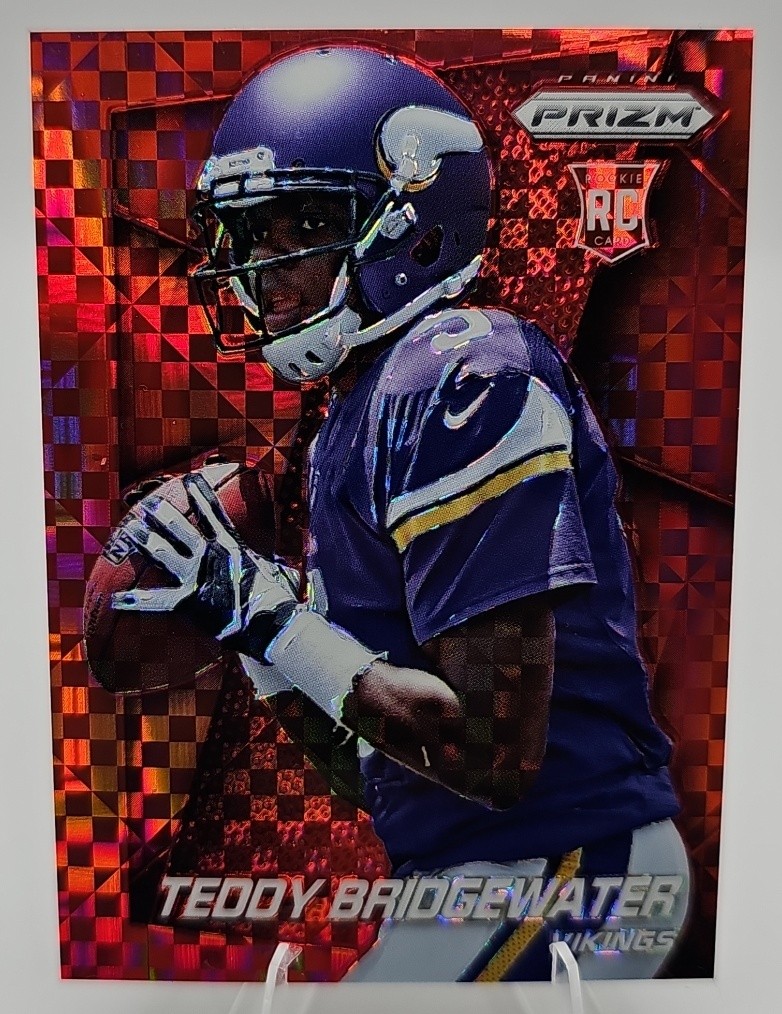 2014 Panini Prizm Teddy Bridgewater Red Power /125 RC Minnesota Vikings