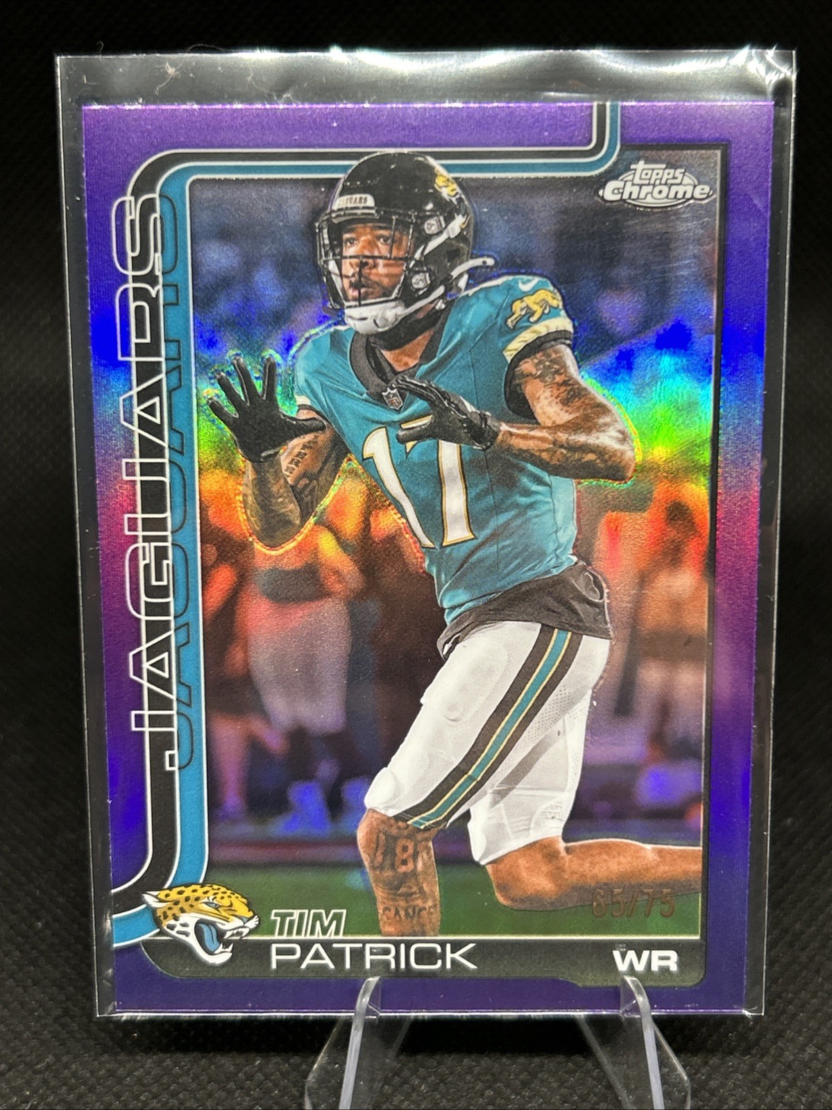 2025 Topps Chrome - Tim Patrick #96 Purple Refractor /75