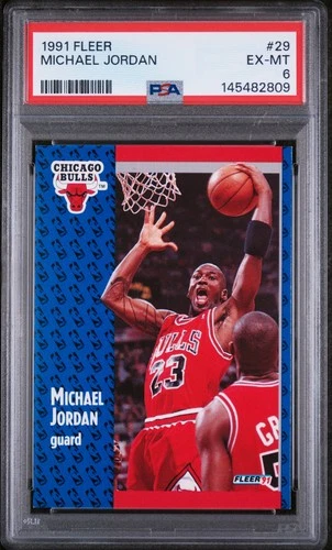 1991 FLEER #29 MICHAEL JORDAN PSA 6