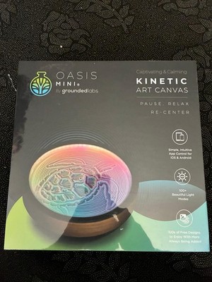 Oasis Mini Kinetic Art Canvas Sand Table, App Control, LED Light, OM0002