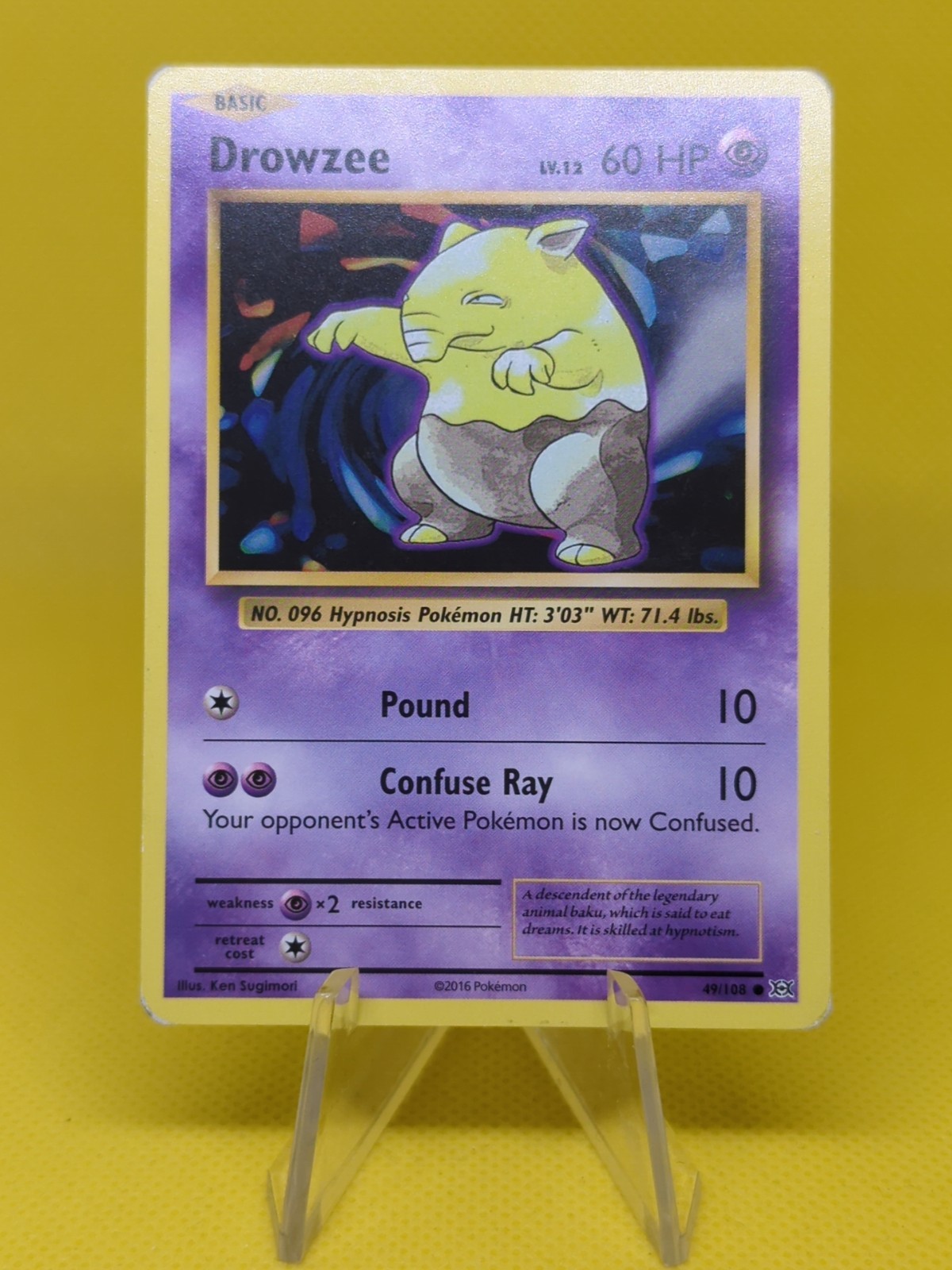 Pokemon - Drowzee - 49/108 - Common