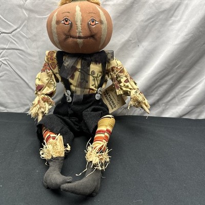 Joe Spencer Gathered Traditions Parnell Pumpkin Doll NWT Gallerie II Read Descr.