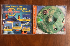 Sega Dreamcast Fishing Rod Controller with Sega Bass Fishing and Marine Fishing