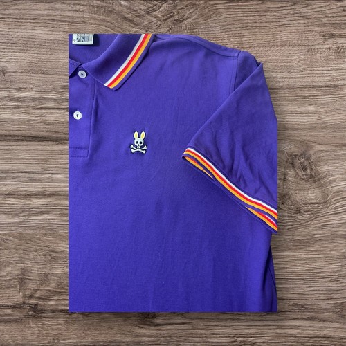 Gilpin Cotton Polo In Roman Violet Psycho Bunny Size 9 Style Number B6K504R1PC - Picture 2 of 8