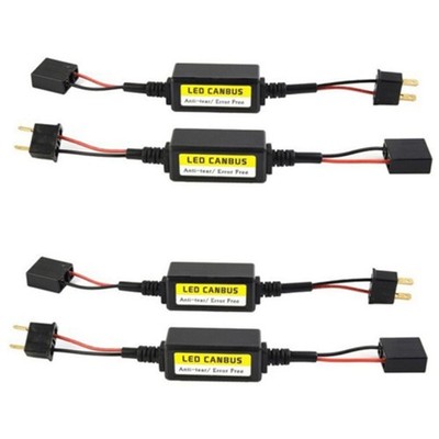 4x H7 LED Canbus Anti Flicker Adapter Fehlerfrei Canceler Scheinwerfer Decoder