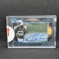 Leonard Williams 2015 Topps Strata Clear Cut Rookies Blue #d 66/99 Patch Auto RC