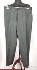 VINTAGE 1940-50 PINSTRIPE WOOL TROUSERS PANTS