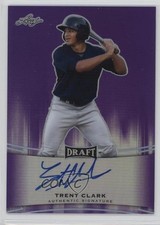 2015 Leaf Metal Draft Purple Prismatic 21/25 Trent Grisham Clark Auto oh8