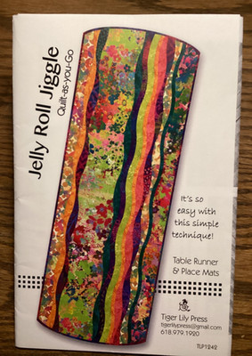 PATTERN Jelly Roll Quilt As You Go Table Runner & Place Mat NEW Tiger Lily Press