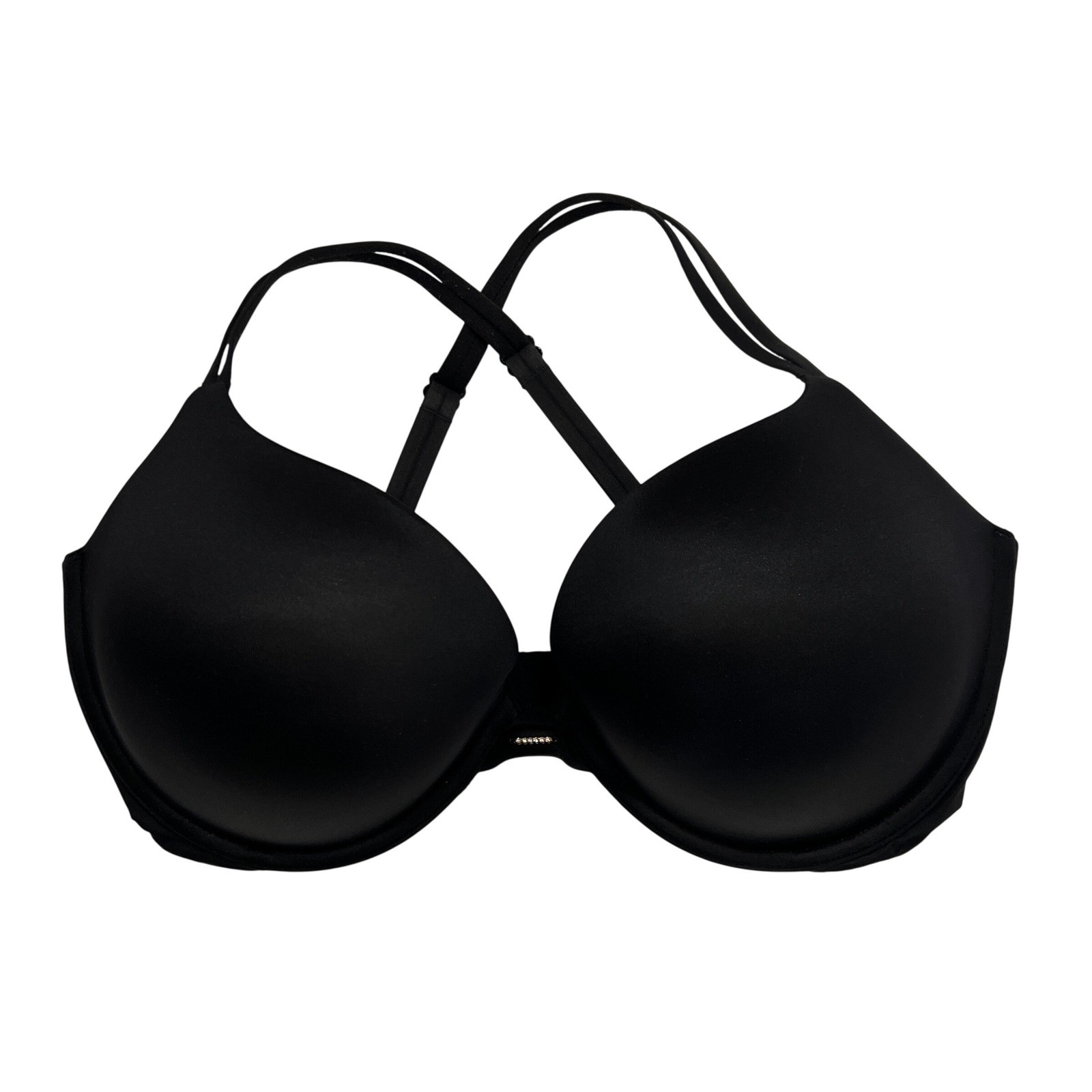 Victoria's Secret Very Sexy Push-Up Bra 36DDD Black Rhinestone Convertible Strap