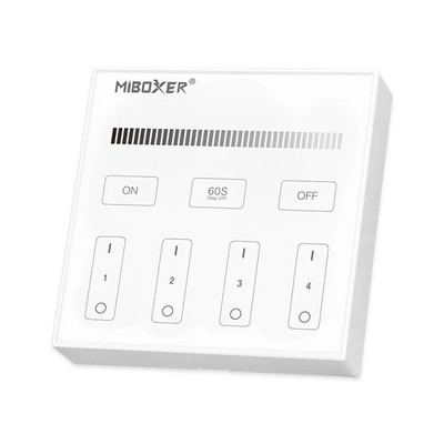 Miboxer B1-W - 4-Zone Panel Remote (Brightness) White