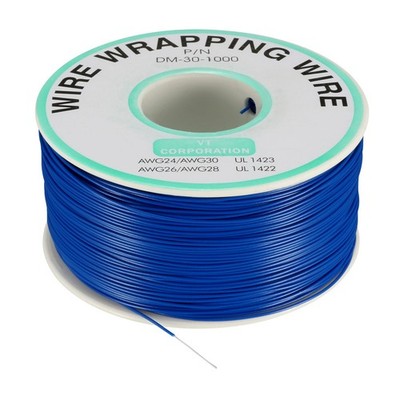 Wrapping Wire Tin Plated Copper Wire P/N DM-30-1000 30 AWG 250Mength Blue