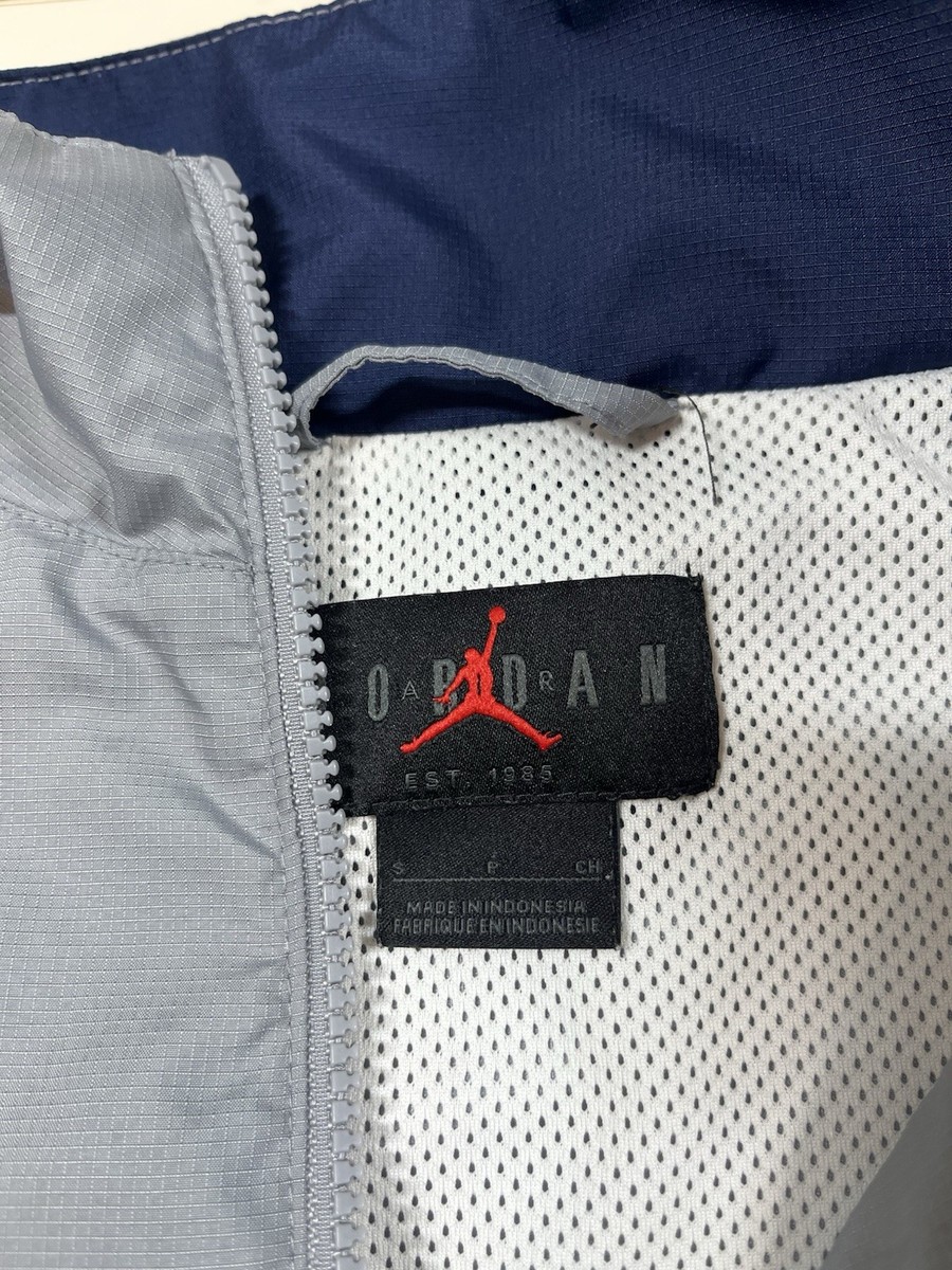 Gray White Jordan Nike Paris Saint Germain Soccer Zipper Jacket