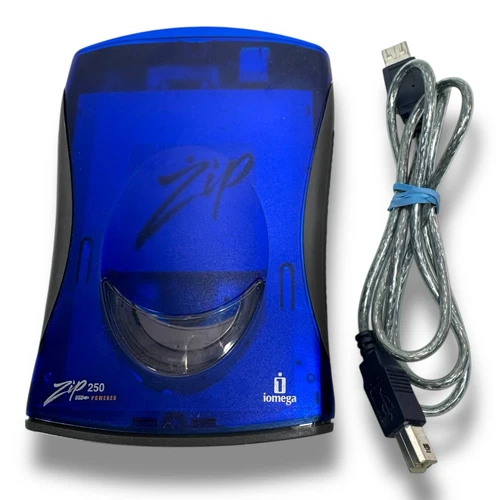 Iomega Zip 250 Z250USBPCMBP USB Powered External Drive Tested GREAT!