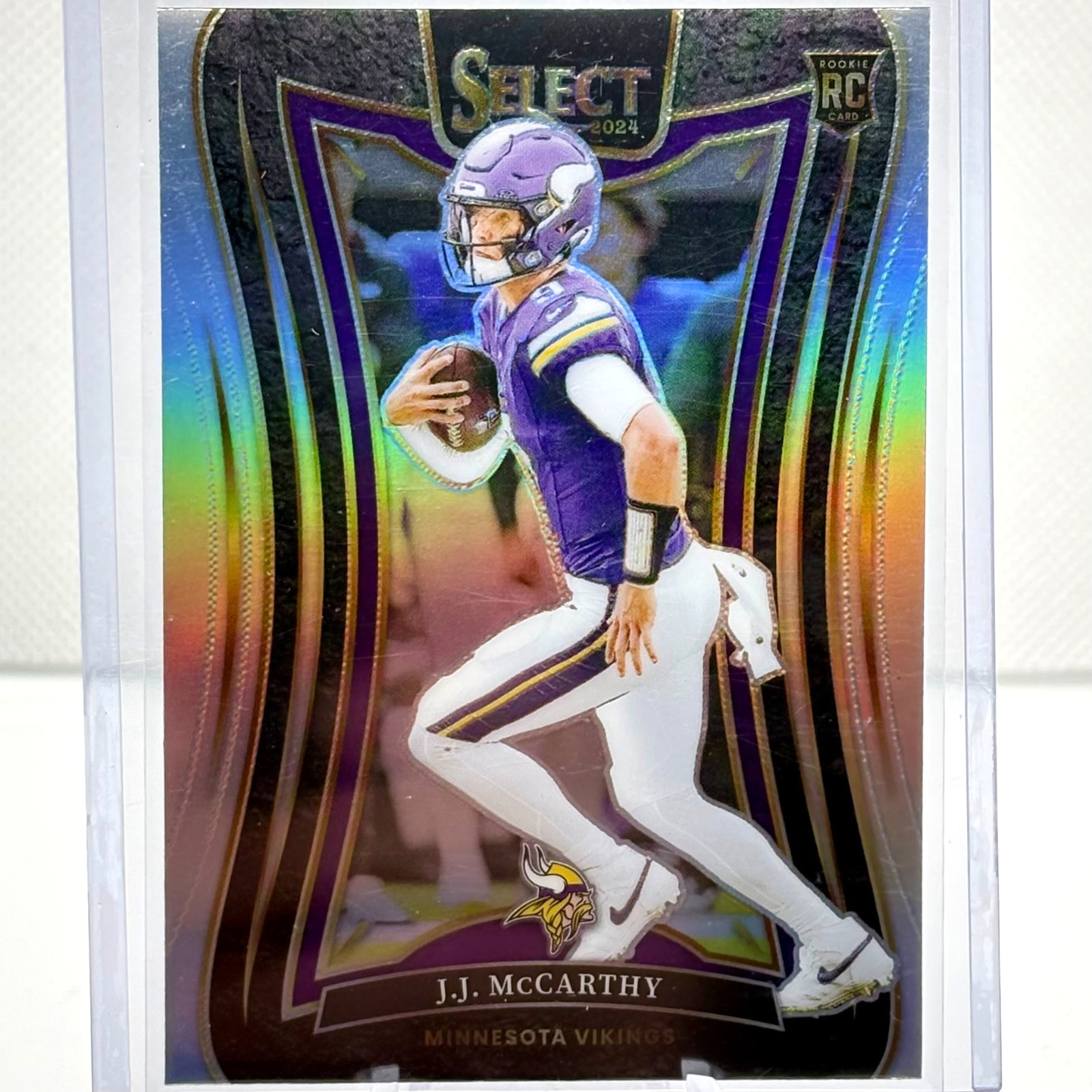 2024 Panini Select Suite Level J.J. McCarthy #342 Silver Prizm Rookie Card