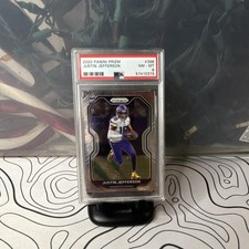 2020 Panini Prizm Rookie Justin Jefferson #398 Vikings PSA 8 NFL Football Card. rookie card picture